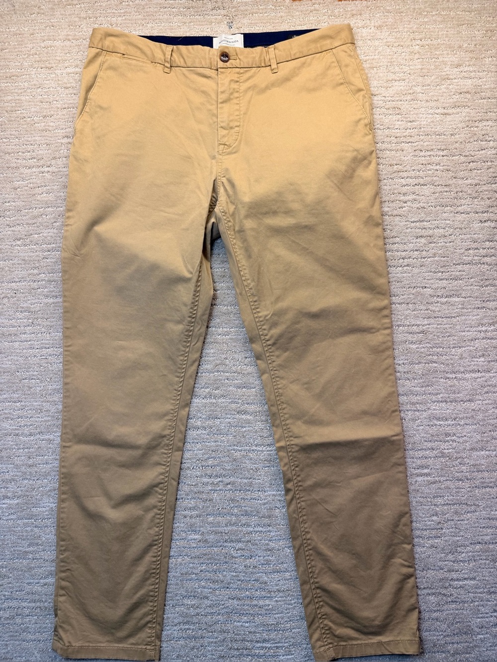 Scotch & Soda Cotton Blend Khaki/Tan Chino